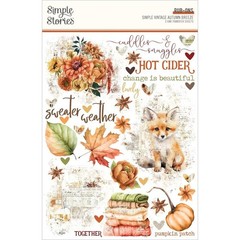 SS Rub-on Stickers Autumn Breeze Fall Leaves Sweater Weather Fox Pumpkins Cozy