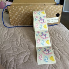 Creative Memories Sticker Rolls 1997 Varied Themes Storage Box Included
