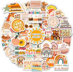 200 PCS Vintage Motivational Stickers, Boho Inspirational Stickers for Scrapbook