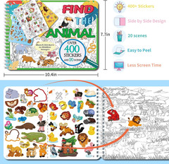 Animal Sticker Book for Kids – 20 Themes, over 400 Stickers