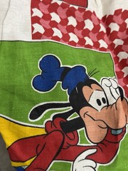 Vintage Mickey And Friends Curtain Approximately 40×80 One Side Only