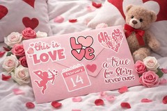 Valentine’s Day Sticker Set – 12 Piece