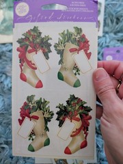 Vintage Gifted Line Stickers John Grossman Lot Christmas Victorian Lot 12 Packs