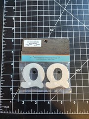 Hobby Lobby Woodpile 1.75” Wood Letters (4 Pieces Of Letter Q) Still Sealed New