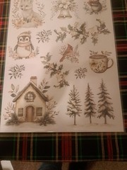 Cozy Winter Cuddles Rub On Transfers By Essential Stencil 26 Individual Designs