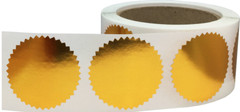 Envelope Seals Serrated Edge Color Labels | 2″ inch | 500 Pack | Pick One Color