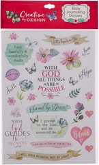 Religious Figure & Nature Design Stickers for Bible & Scrapbooking – 90+ Count