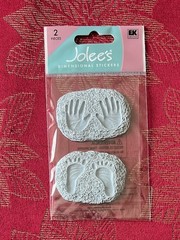 BABY HANDPRINTS FOOTPRINTS JOLEE’S 3D STICKERS