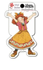 Mary Engelbreit Vinyl Sticker Mary’s Happy Girl Approx Size 2 X 4