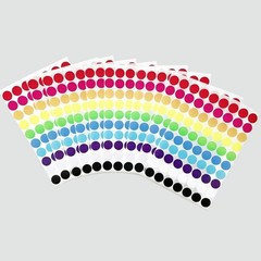 700 PCS 3/4 Inch Color Coding Dot Stickers – 10 Vibrant Colors for Kids & Office