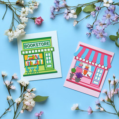 Store House Die Cuts for Card Making Bakery Bookstore Metal Cutting Dies Shoppin