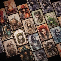 Gothic Witch Magic Scrapbook Paper Junk Journal Album Not Stickers Wall Collage