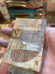 Unique Handmade Ephemera, Scrapbook,Junk Journal,tag,embellishment Mixed Media