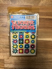 Vintage MACO Slicker Stickers 3 Sheets Of Reinforcements