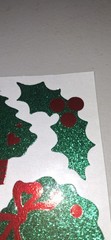 vintage Stickers Hallmark Razzle Dazzle Glittery Xmas Items Rare 1 Sheet