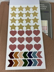 New C.R. Gibson Rose Gold Journal Accessories Organizer Stencils & Stickers