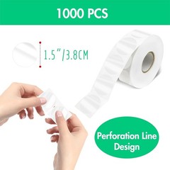 Versatile 1000 PCS Clear Circle Stickers – Easy Peel Self-Adhesive Seal Labels