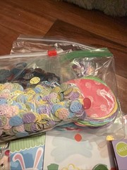 Easter Spring Scrapbooking Crafting Lot Hundreds Stickers Ribbon Misc Tons