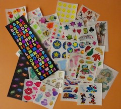 Sandylion Vintage Sticker Lot 30 Mods Prismatic Glitter Mylar Vintage 90s
