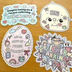 Sticker Addict Vinyl Stickers Multicolor, Planner, Scrapbooking, Die-Cut