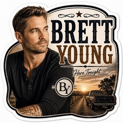 Brett Young Sticker/Country/Country Music/Nashville