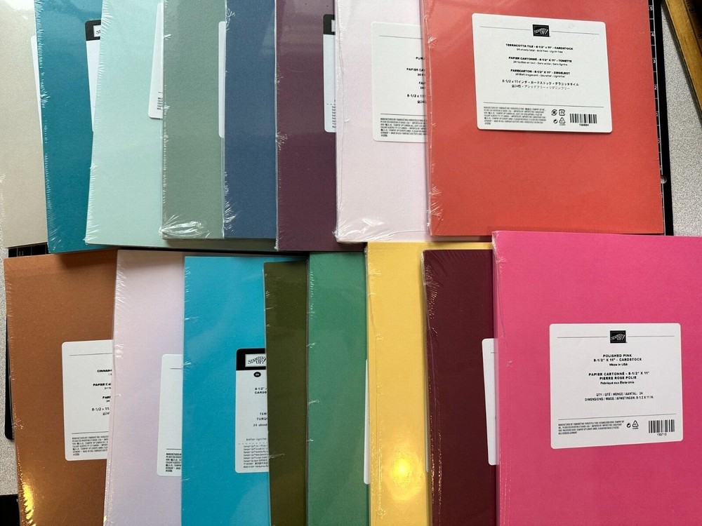 NEW Stampin Up 8 1/2 x 11 Card stock Cardstock Paper You Choose NEW COLORS ADDED