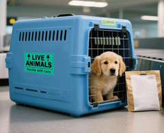 Remarkable Live Animals Please Handle with Care Stickers,2 X 3 Inch Fluorescent