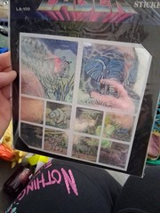 3D Laser Stickers Outer Safari Animals VTG NOS