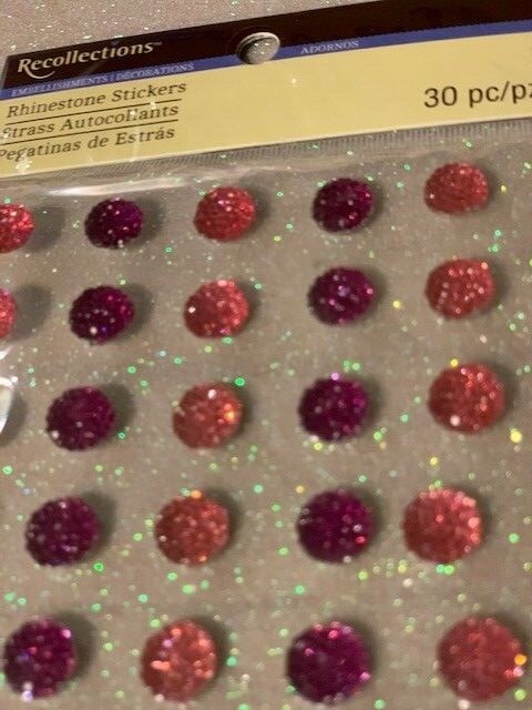 RECOLLECTIONS MULTI-COLOR RHINESTONE STICKERS 30 PCS RHINESTONES 2