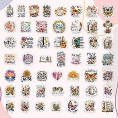 100 Unique Christian Stickers – Floral & Butterfly Designs for Daily Inspiration