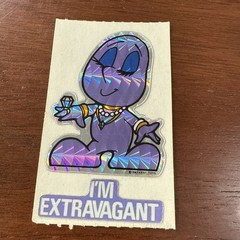 Vintage 80s 1982 Kent Toys I’m Extravagant Moodie PRISM STICKERS Module- RARE