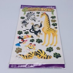 Lot of 2 Sticko First Day of School & Welcome to the Zoo Stickers 44 Pieces New