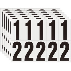 Mailbox Numbers, Self Adhesive, Outdoor Address Decals, 60PCS, Black