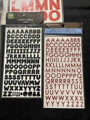 💐Lot Of 5 Recollections/Misc Scrapbooking Stickers Letters & Numbers As Pic #K