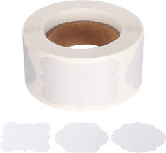 300 Pieces Gift Sticker Labels, 1.2*2inch Kraft Paper, Waterproof Labels for Jam
