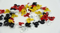 Disney Scrapbook Card Making Disney Buttons and Rivets Red Yellow White Black