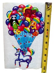 Vintage 1980s Lisa Frank Jumbo stickers Unicorn Balloons 🎈, unused
