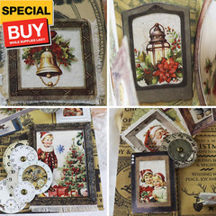 Vintage Junk Journal Items Kit Pre Cut Paper Cards Cutout Cardstock Art Aestheti
