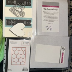 Thin Die Cut Lot For Paper crafting + More Hexagons Hearts Frames Borders
