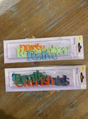 NEW! 2 Packs JoAnn Scrap Essentials Metal Words For Scrapbooking Captions