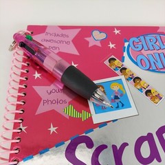 Girls Only! Scrapbook Fun Starter Scrapbook with Pen & 170 Stickers