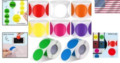4000 Pcs 2-Inch Dot Stickers – Self-Adhesive Color Coding Labels in 8 Colors