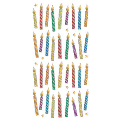 Happy Birthday Candles Holographic Foil Stickers Planner Supply Craft Scrapbook