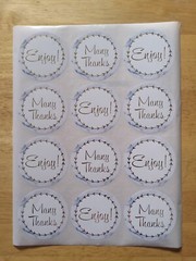 Thank You Stickers 2.5″ Fast Shipping. 3 Different Sets 144 Total. 4 Sheets Each