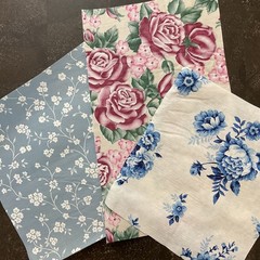 Petals & Pages Collection – Mixed Media Collage Pack, Floral Ephemera Bundle