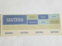 NEW Lot 10 MME Adhesive Twill Scrapbooking Kit Titles Word Labels Ribbon -F