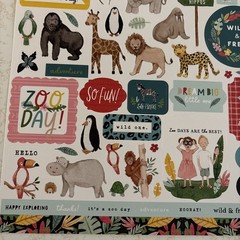 Echo Park Element Stickers Animal Kingdom