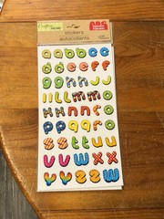 Crafters Square Lot Of 10 Sets Of Alphabet Stickers All Brand New