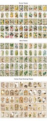 300 Pcs Vintage Washi Stickers Botanical Flower Butterfly Junk Journal Scrapbook