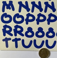 KID’S BLUE ALPHABET Stickers (125+pc)Provo•Card Making •Letters•Words•Journaling